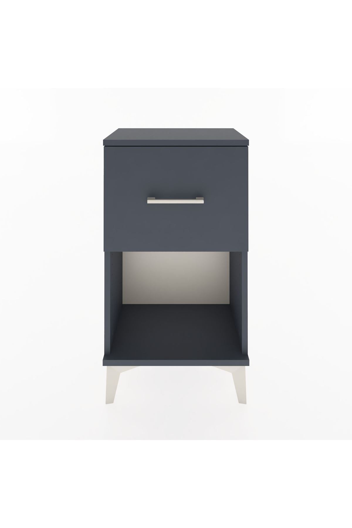 Arges Komodin Tek Çekmeceli 44x30x80 Antrasit-Antrasit