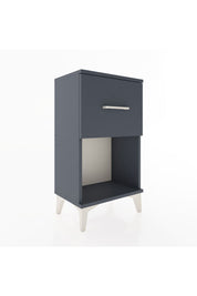 Arges Komodin Tek Çekmeceli 44x30x80 Antrasit-Antrasit