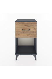 Arges Komodin Tek Çekmeceli 44x30x80 Antrasit-Çam