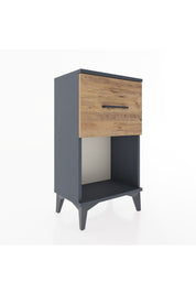 Arges Komodin Tek Çekmeceli 44x30x80 Antrasit-Çam