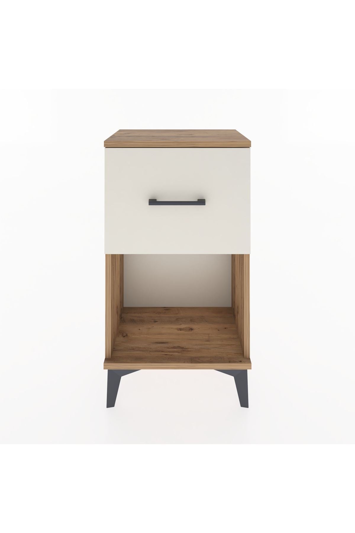 Arges Komodin Tek Çekmeceli 44x30x80 Çam-Aytaşı