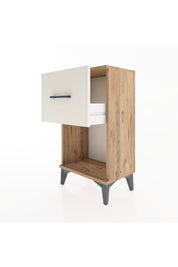 Arges Komodin Tek Çekmeceli 44x30x80 Çam-Aytaşı