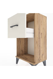 Arges Komodin Tek Çekmeceli 44x30x80 Çam-Aytaşı