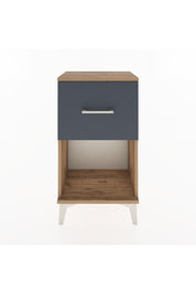 Arges Komodin Tek Çekmeceli 44x30x80 Çam-Antrasit