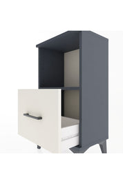 Arges Komodin Tek Raflı Tek Çekmeceli 44x30x80 Antrasit-Aytaşı