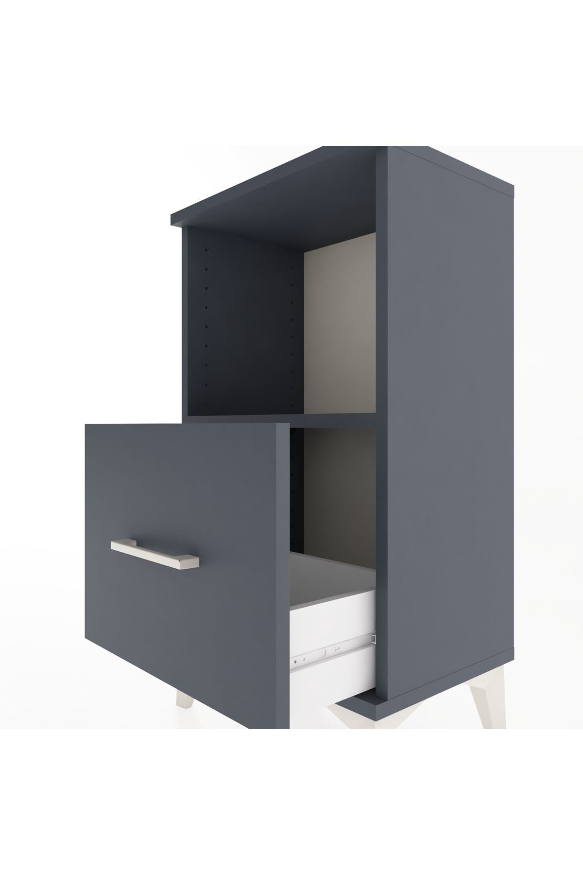 Arges Komodin Tek Raflı Tek Çekmeceli 44x30x80 - S08M021V5A