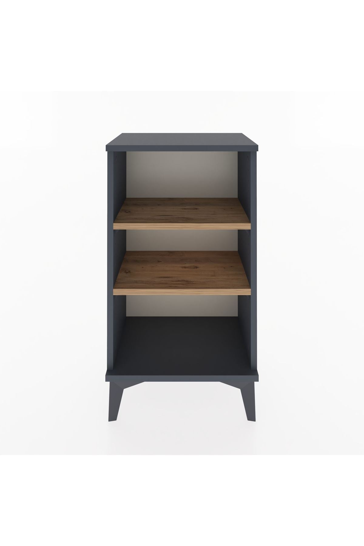 Arges Komodin 2 Raflı 44x30x80 Antrasit-Çam