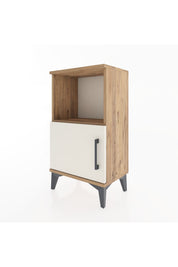 Arges Komodin 2 Raflı Tek Kapaklı 44x30x80 Çam-Aytaşı