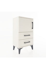 Arges Komodin 2 Raflı 2 Çekmeceli Tek Kapaklı 44x30x80 Aytaşı-Aytaşı