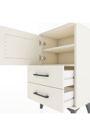 Arges Komodin 2 Raflı 2 Çekmeceli Tek Kapaklı 44x30x80 Aytaşı-Aytaşı