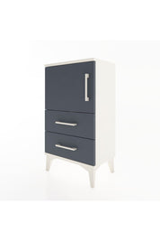 Arges Komodin 2 Raflı 2 Çekmeceli Tek Kapaklı 44x30x80 Aytaşı-Antrasit