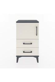 Arges Komodin 2 Raflı 2 Çekmeceli Tek Kapaklı 44x30x80 Antrasit-Aytaşı