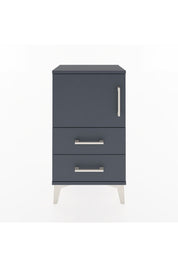 Arges Komodin 2 Raflı 2 Çekmeceli Tek Kapaklı 44x30x80 Antrasit-Antrasit