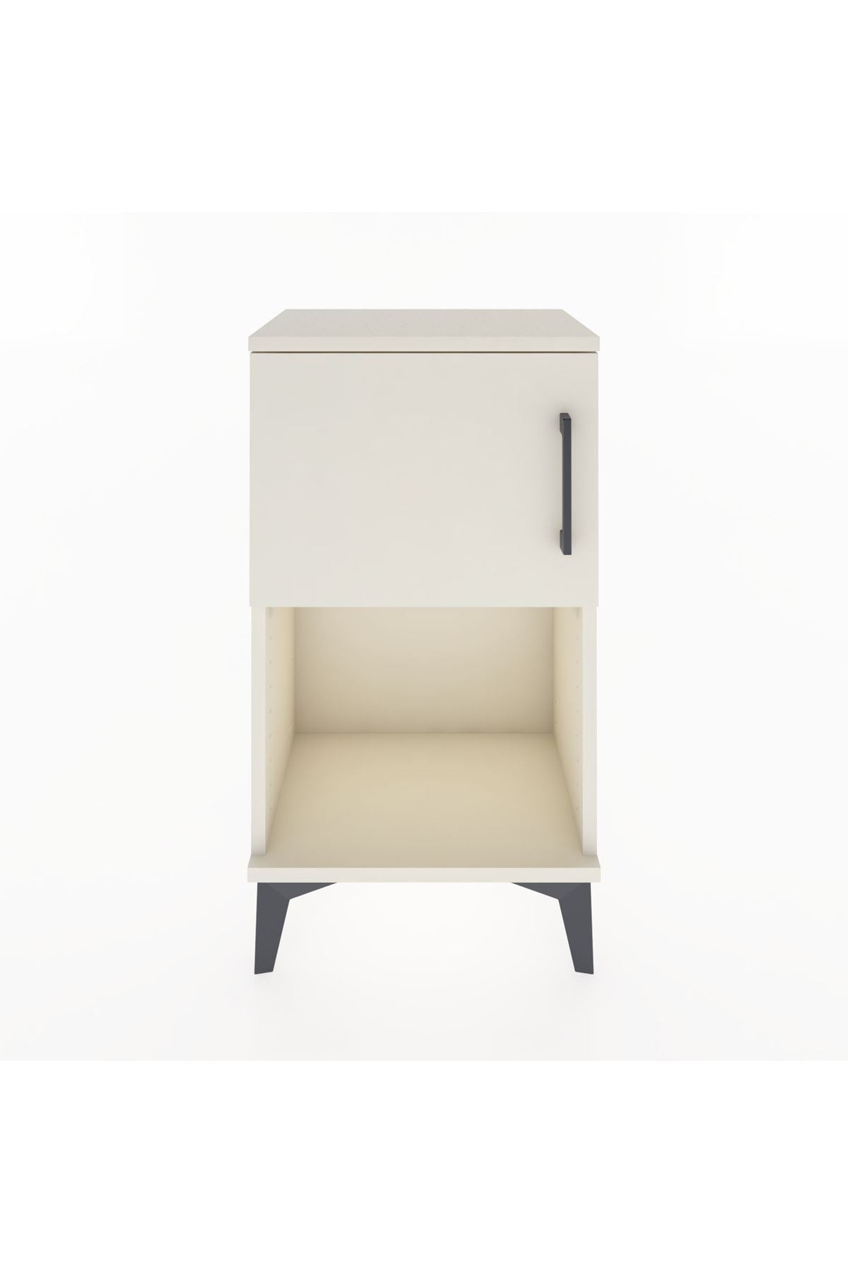 Arges Komodin 2 Raflı Tek Kapaklı 44x30x80 Aytaşı-Aytaşı