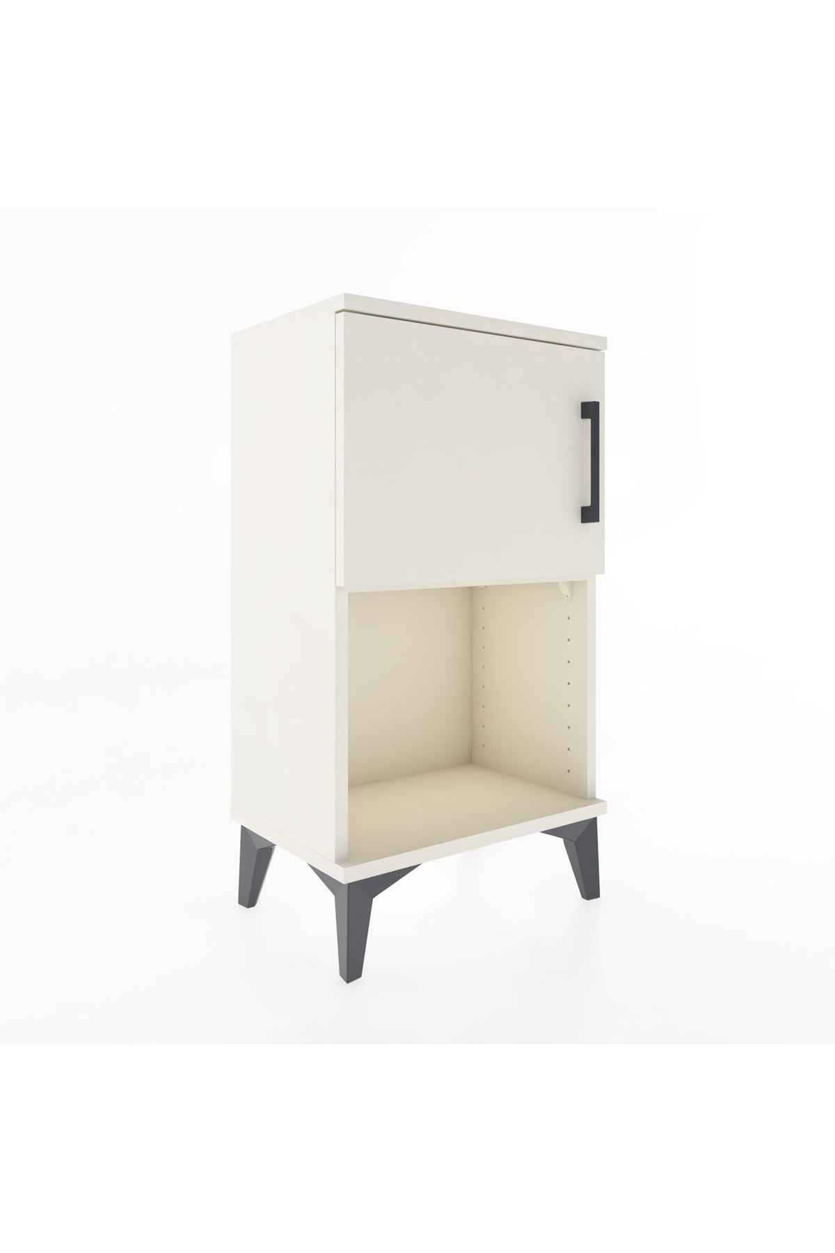 Arges Komodin 2 Raflı Tek Kapaklı 44x30x80 Aytaşı-Aytaşı