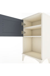 Arges Komodin 2 Raflı Tek Kapaklı 44x30x80 Aytaşı-Antrasit