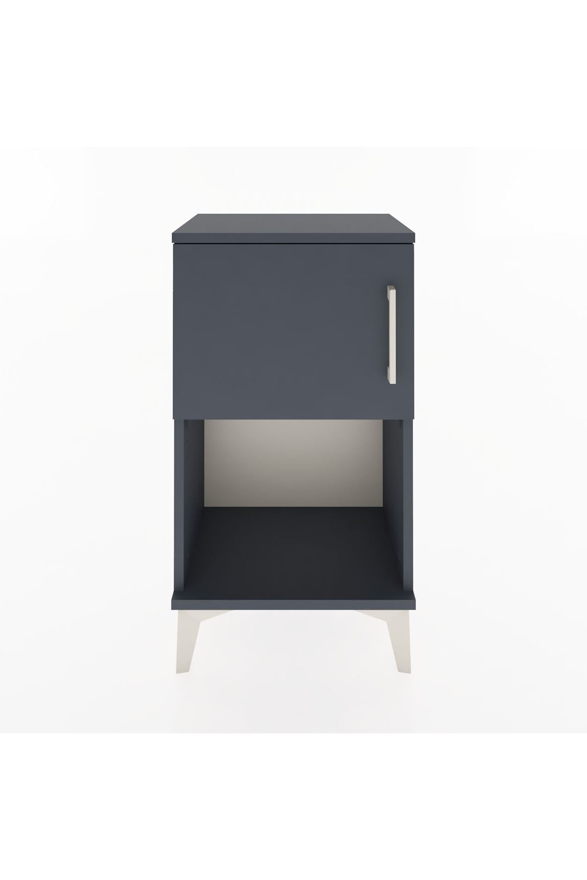 Arges Komodin 2 Raflı Tek Kapaklı 44x30x80 Antrasit-Antrasit