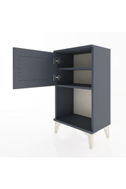 Arges Komodin 2 Raflı Tek Kapaklı 44x30x80 Antrasit-Antrasit