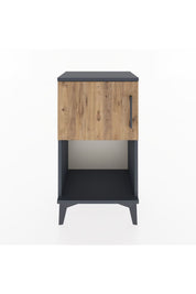 Arges Komodin 2 Raflı Tek Kapaklı 44x30x80 Antrasit-Çam