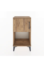 Arges Komodin 2 Raflı Tek Kapaklı 44x30x80 Çam-Çam