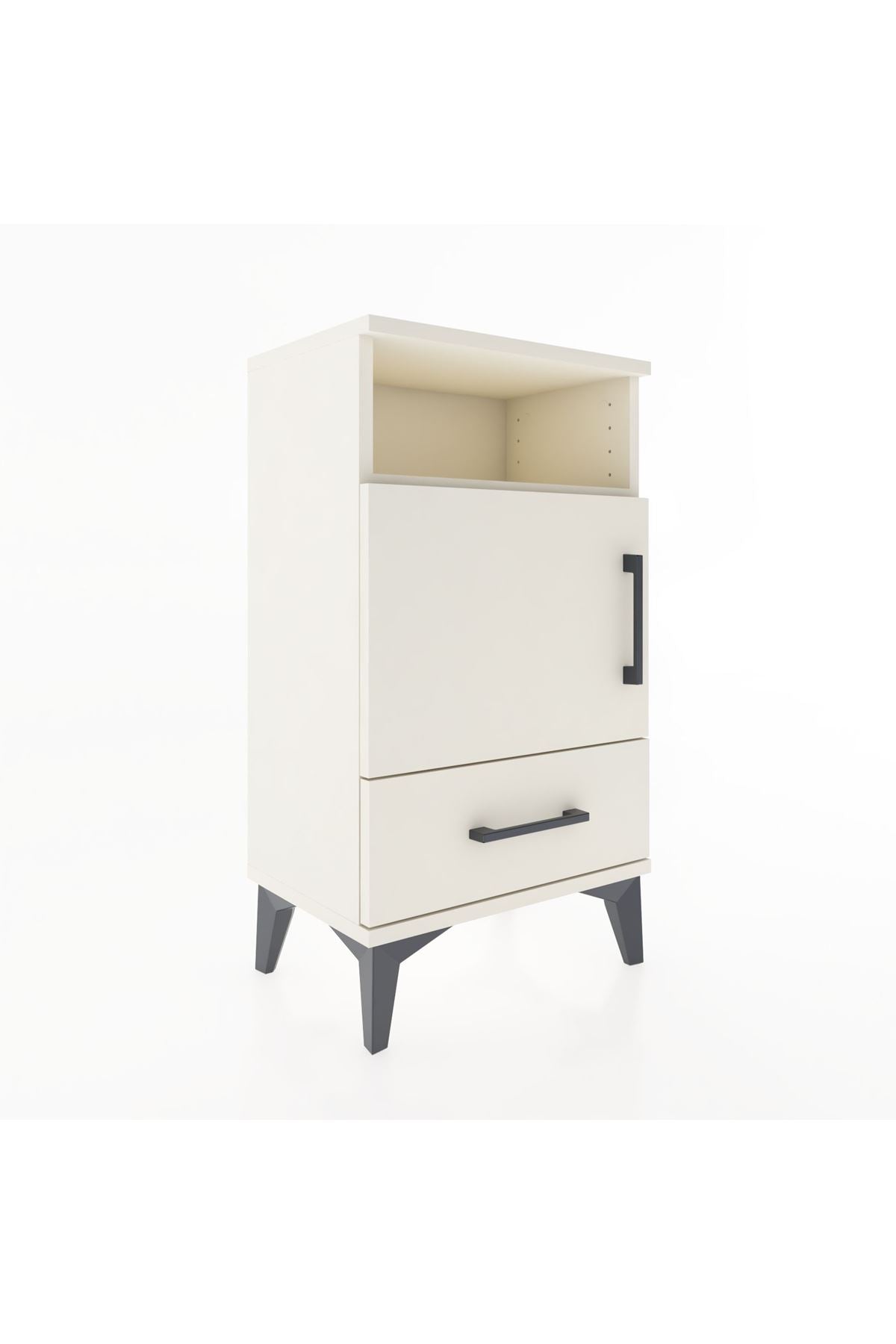 Arges Komodin 3 Raflı Tek Kapaklı 44x30x80 Aytaşı-Aytaşı