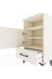 Arges Komodin 3 Raflı Tek Kapaklı 44x30x80 Aytaşı-Aytaşı