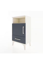 Arges Komodin 3 Raflı Tek Kapaklı 44x30x80 Aytaşı-Antrasit