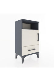 Arges Komodin 3 Raflı Tek Kapaklı 44x30x80 Antrasit-Aytaşı