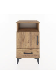 Arges Komodin 3 Raflı Tek Kapaklı 44x30x80 Çam-Çam