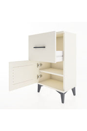 Arges Komodin Tek Raflı Tek Çekmeceli Tek Kapaklı 44x30x80 Aytaşı-Aytaşı