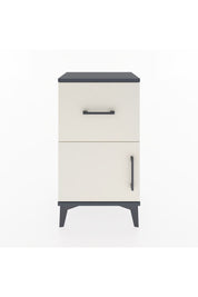 Arges Komodin Tek Raflı Tek Çekmeceli Tek Kapaklı 44x30x80 Antrasit-Aytaşı