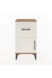 Arges Komodin Tek Raflı Tek Çekmeceli Tek Kapaklı 44x30x80 Çam-Aytaşı