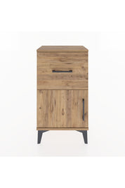 Arges Komodin Tek Raflı Tek Çekmeceli Tek Kapaklı 44x30x80 Çam-Çam