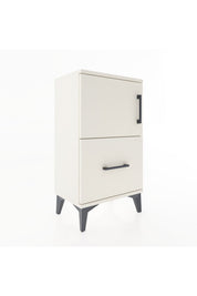 Arges Komodin 2 Raflı Tek Çekmeceli Tek Kapaklı 44x30x80 Aytaşı-Aytaşı