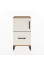 Arges Komodin 2 Raflı Tek Çekmeceli Tek Kapaklı 44x30x80 Çam-Aytaşı