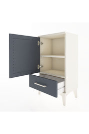 Arges Komodin 2 Raflı Tek Çekmeceli Tek Kapaklı 44x30x80 Aytaşı-Antrasit