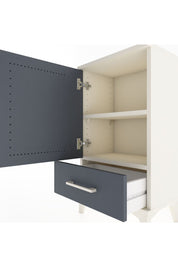 Arges Komodin 2 Raflı Tek Çekmeceli Tek Kapaklı 44x30x80 Aytaşı-Antrasit