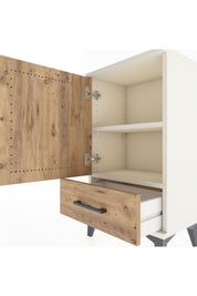 Arges Komodin 2 Raflı Tek Çekmeceli Tek Kapaklı 44x30x80 Aytaşı-Çam