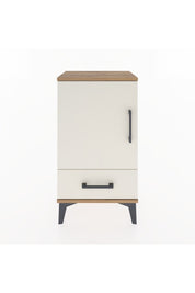 Arges Komodin 2 Raflı Tek Çekmeceli Tek Kapaklı 44x30x80 Çam-Aytaşı