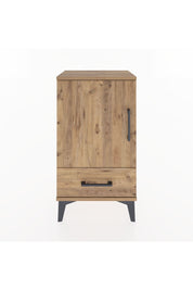 Arges Komodin 2 Raflı Tek Çekmeceli Tek Kapaklı 44x30x80 Çam-Çam