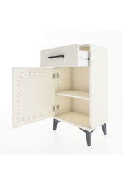Arges Komodin Tek Raflı Tek Çekmeceli Tek Kapaklı 44x30x80 Aytaşı-Aytaşı