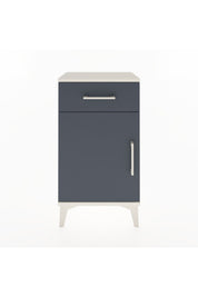 Arges Komodin Tek Raflı Tek Çekmeceli Tek Kapaklı 44x30x80 Aytaşı-Antrasit