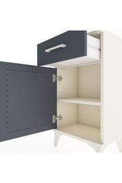 Arges Komodin Tek Raflı Tek Çekmeceli Tek Kapaklı 44x30x80 Aytaşı-Antrasit