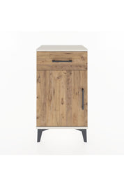 Arges Komodin Tek Raflı Tek Çekmeceli Tek Kapaklı 44x30x80 Aytaşı-Çam