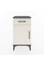 Arges Komodin Tek Raflı Tek Çekmeceli Tek Kapaklı 44x30x80 Antrasit-Aytaşı