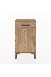 Arges Komodin Tek Raflı Tek Çekmeceli Tek Kapaklı 44x30x80 Çam-Çam