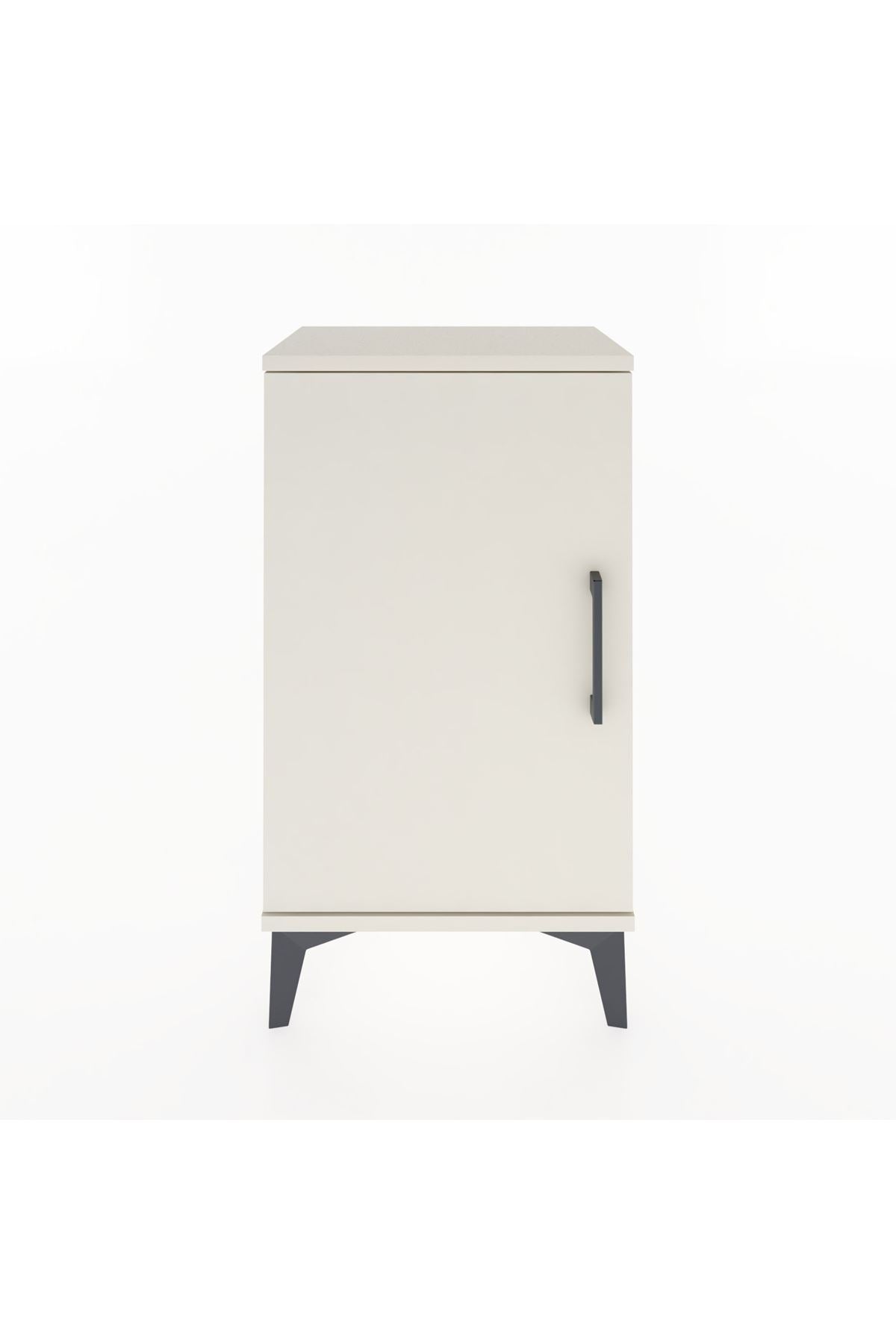 Arges Komodin 2 Raflı Tek Kapaklı 44x30x80 Aytaşı-Aytaşı