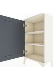 Arges Komodin 2 Raflı Tek Kapaklı 44x30x80 Aytaşı-Antrasit