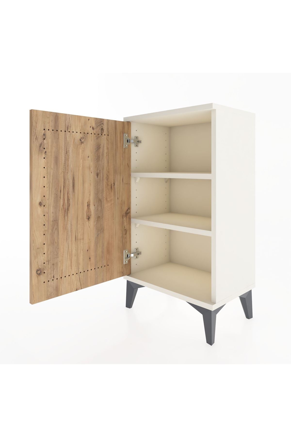 Arges Komodin 2 Raflı Tek Kapaklı 44x30x80 Aytaşı-Çam