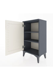 Arges Komodin 2 Raflı Tek Kapaklı 44x30x80 Antrasit-Aytaşı